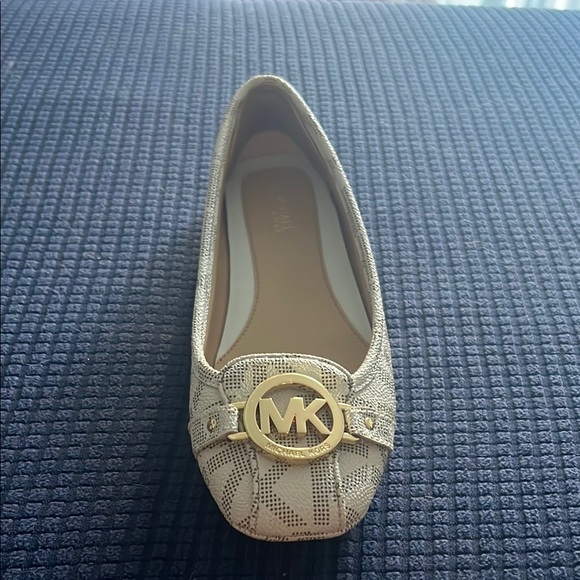 Michael Kors Gold Ballet Flats - Picture 1 of 6